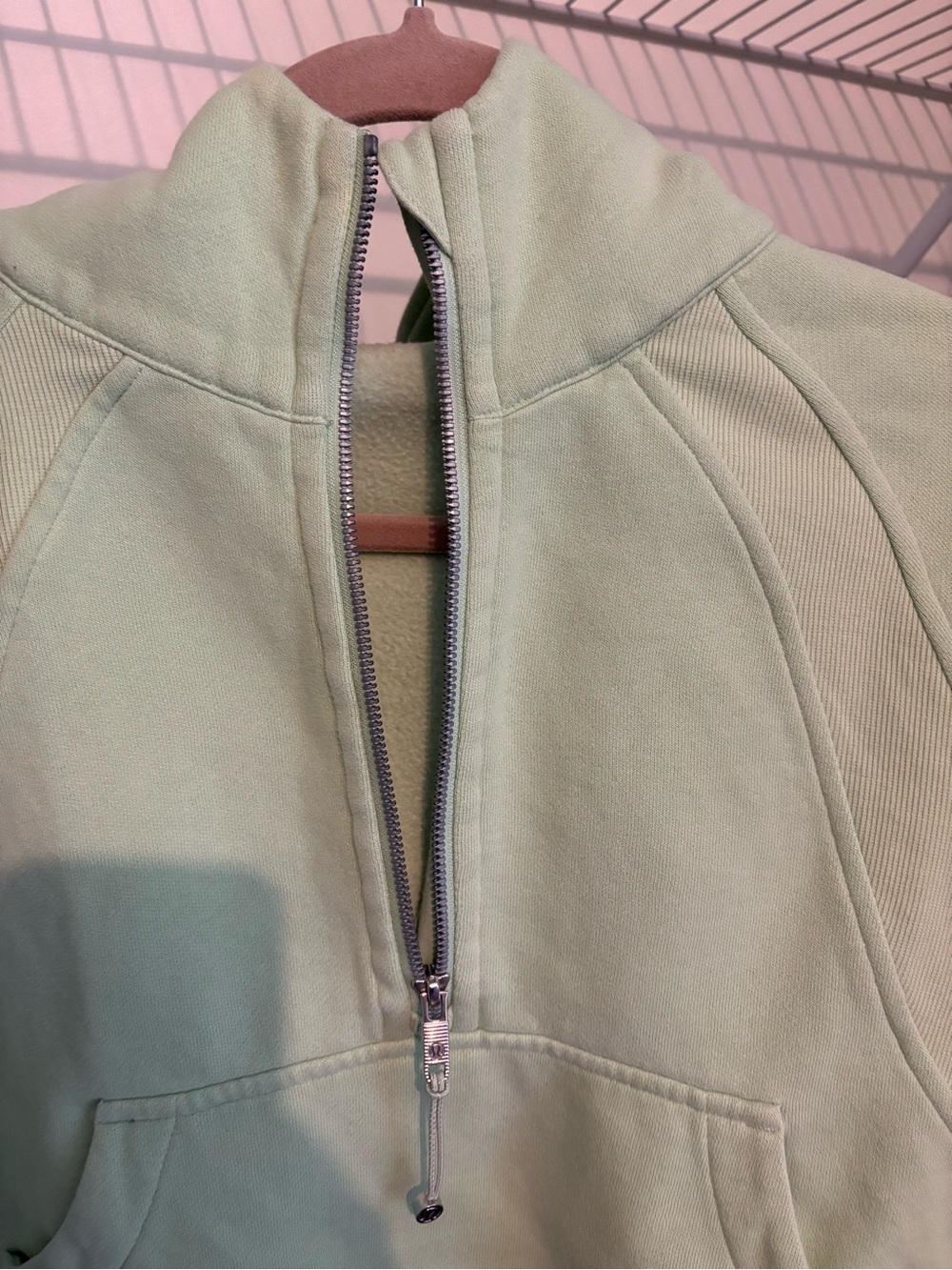 Lululemon Half-Zip Sweatshirt - Light Mint - Picture 9 of 9